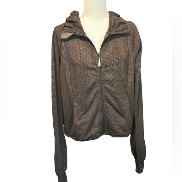 lululemon athletica Tops - Lululemon Tone Jacket Brown Herringbone
